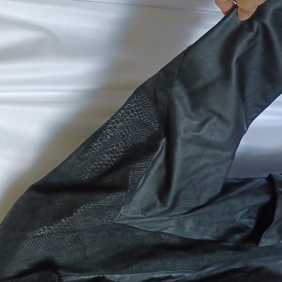 Jacqueline Ferrar Vintage Black Leather & Suede Jacket Coat Women’s Size L EUC - Picture 4 of 11